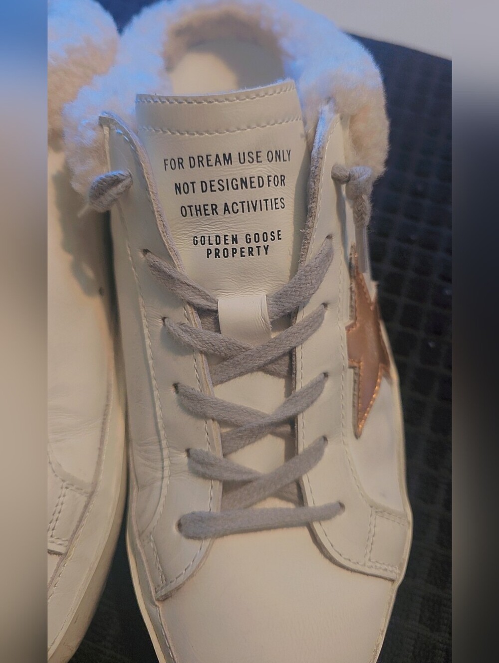 Golden GooseSuperstar Sabot Leather Shearling Sneakers - Picture 3 of 7
